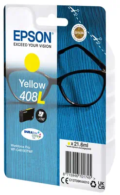 Epson Singlepack Yellow 408L DURABrite Ultra Ink Epson - visuel 1 - hello RSE - Réduisez vos coûts d'impression