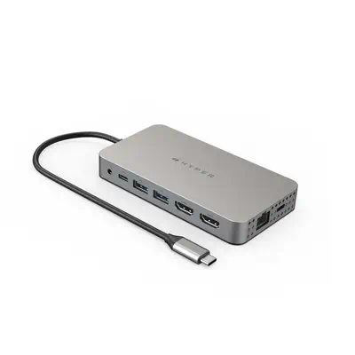 HYPER HDM1H station d'accueil USB 3.2 Gen 1 (3.1 Gen 1) Type-C Acier inoxydable - Hyper - Station d'accueil pour portable - visuel 1