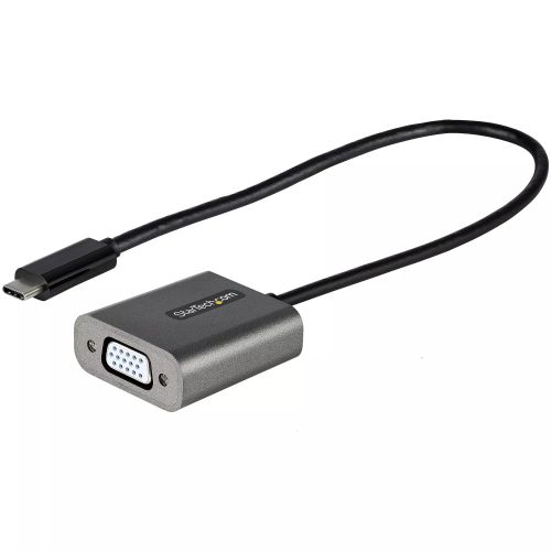 Achat Câble pour Affichage StarTech.com Adaptateur USB C vers VGA - Dongle Adaptateur USB-C 1080p vers VGA - Convertisseur USB-C (DP Alt Mode) vers Écrans/Affichages VGA - Comp. Thunderbolt 3 - Câble Intégré 30cm