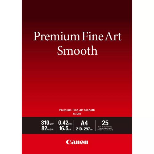 Revendeur officiel CANON FA-SM2 A4 25Sheets Premium Fine Art Smooth Paper
