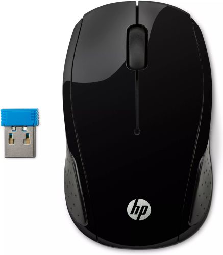 Achat HP 200 Black Wireless Mouse sur hello RSE