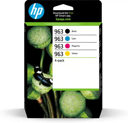 963 Pack de 4 cartouches d'encre Noir/Cyan/Magenta/Jaune authentiques - HP - Cartouches d'encre - visuel 10