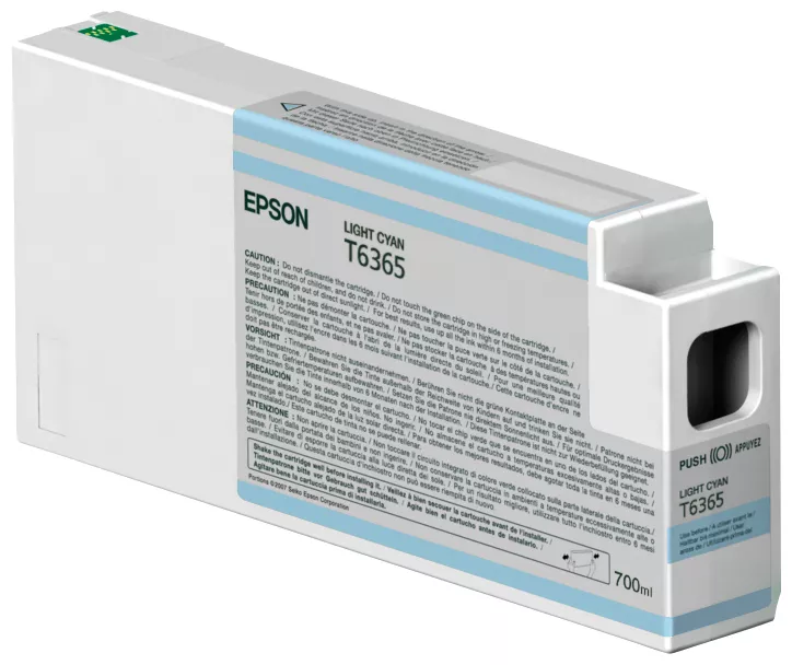 Revendeur officiel Autres consommables EPSON T6365 cartouche de encre cyan clair capacité