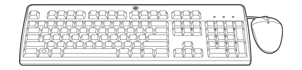HPE 631362-B21 clavier Souris incluse USB QWERTY Italien Noir - Clavier - visuel 1