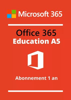 Achat Office 365 A5 pour Étudiants  (Utilisateurs gratuits) - Abonnement 1 an au meilleur prix
