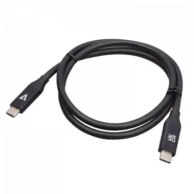 V7 V7USB4-80CM câble USB 0,8 m USB C Noir - Câble USB - visuel 1