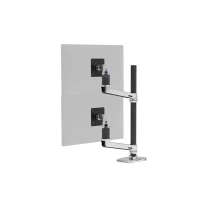 LX Dual Stacking Arm Tall Pole - Ergotron - Support Fixe & Mobile - visuel 5