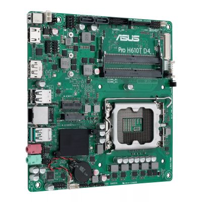 Vente ASUS PRO H610T D4-CSM LGA1700 DDR4 1xHDMI 2.1 1xDP 1xPCIe 2xM.2 au meilleur prix