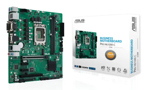ASUS Pro H610M-C-CSM Intel H610 LGA 1700 micro ATX - Asus - Carte mère - visuel 1
