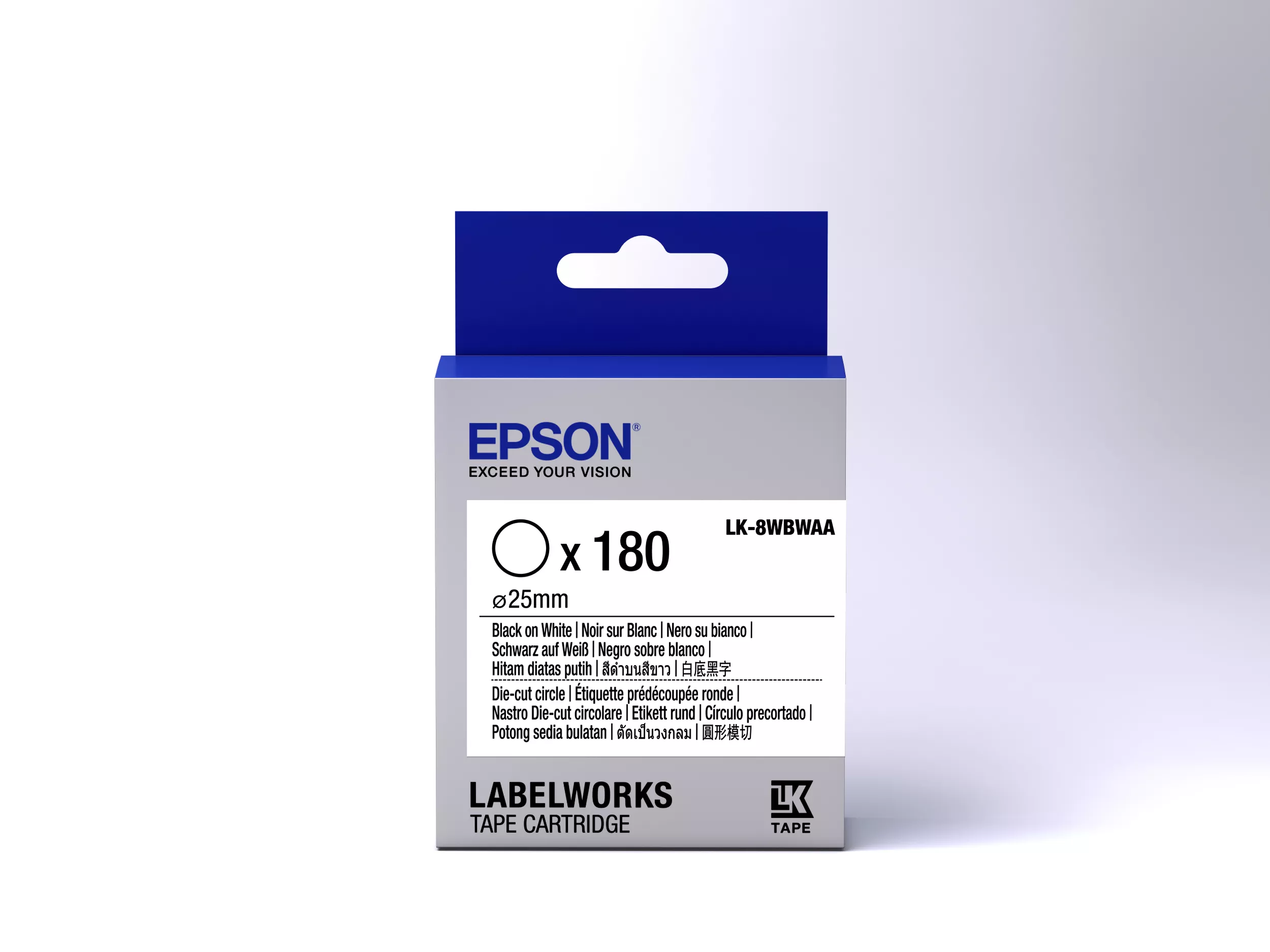 Vente EPSON Ruban LK-8WBWAA - Étiquette prédécoupée ronde Epson au meilleur prix - visuel 2