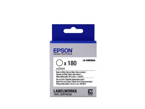 Achat EPSON Ruban LK-8WBWAA - Étiquette prédécoupée ronde et autres produits de la marque Epson
