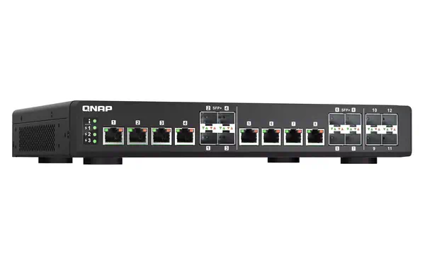 QNAP QSW-IM1200-8C 8 ports 10GbE SFP+/RJ45 combo 4 QNAP - visuel 1 - hello RSE - Conception matérielle renforcée de qualité industrielle
