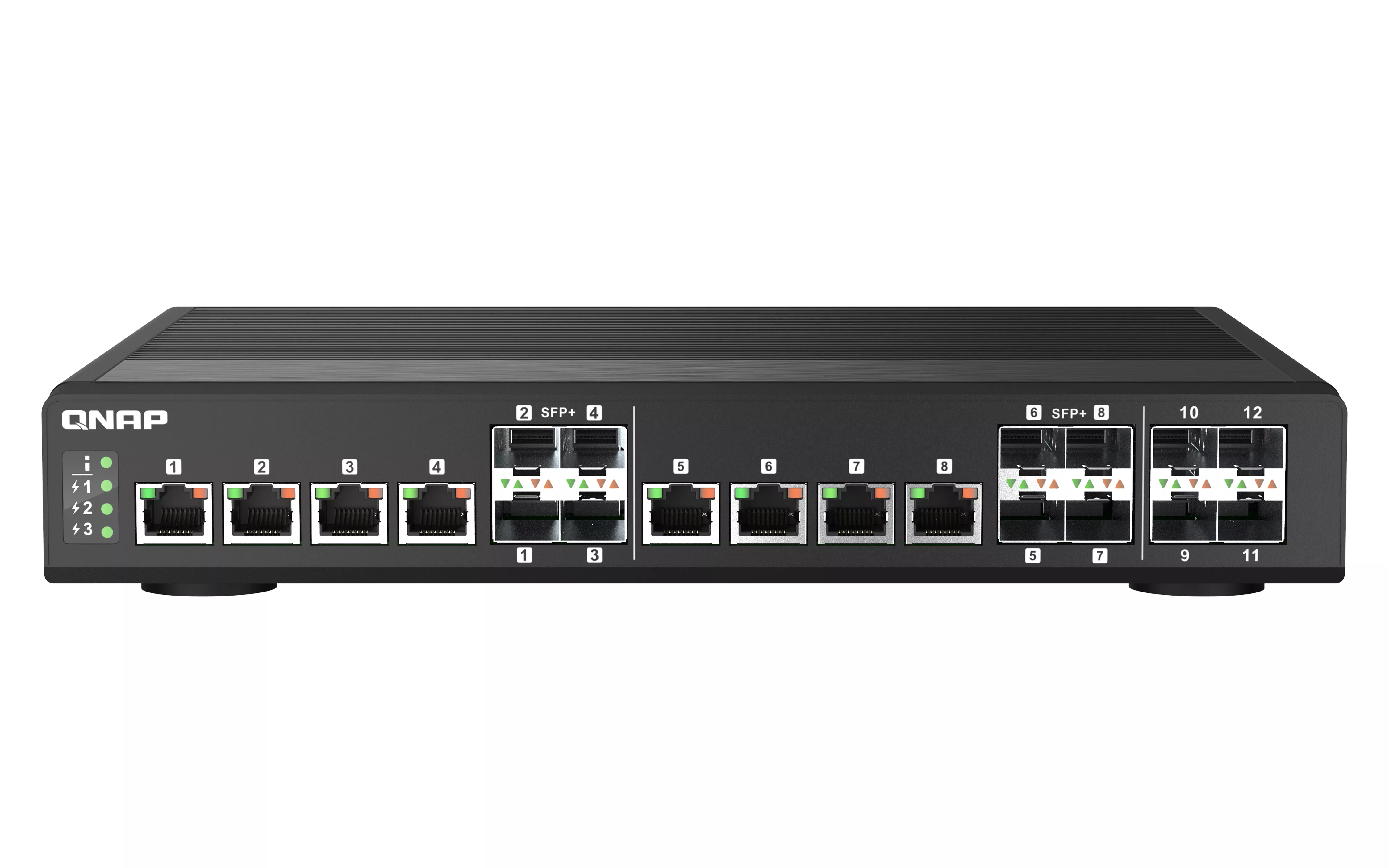 Vente Switchs et Hubs QNAP QSW-IM1200-8C 8 ports 10GbE SFP+/RJ45 combo 4 sur hello RSE