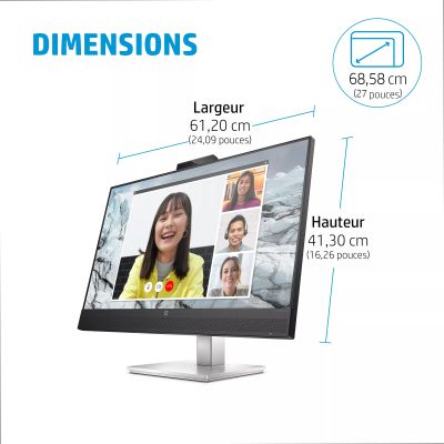 HP E-Display E27m G4 68.58cm 27p IPS QHD HP - visuel 1 - hello RSE - La gestion à distance réinventée