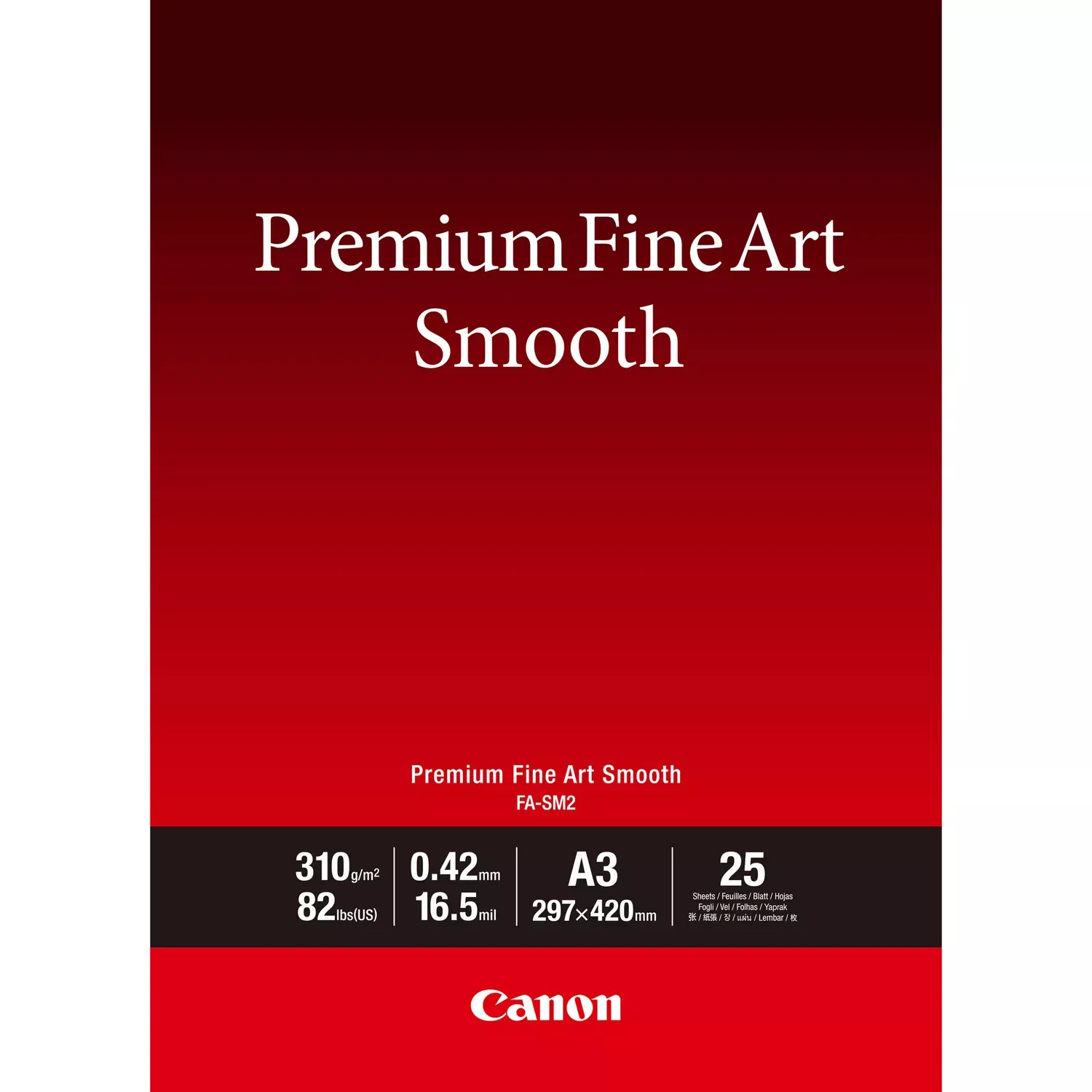 Achat Papier CANON FA-SM2 A3 25Sheets Premium Fine Art Smooth sur hello RSE