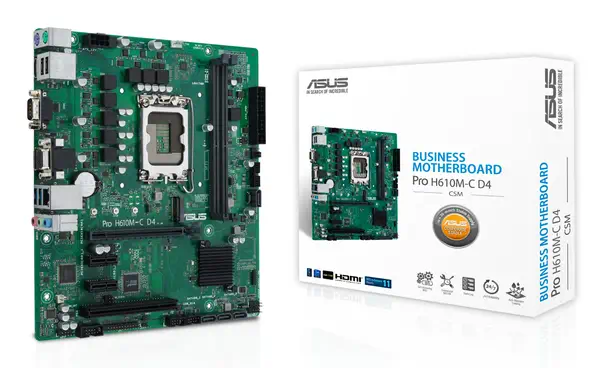ASUS PRO H610M-C D4-CSM Intel H610 LGA 1700 micro ATX - Asus - Carte mère - visuel 1