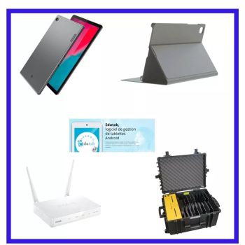 Pack Classe Mobile 27 : 10 Tablettes Lenovo - visuel 1 - hello RSE