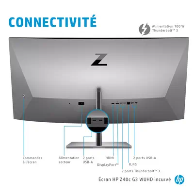 HP Z40c G3 40p UHD+ 21:9 aspect ratio HP - visuel 1 - hello RSE - Emballages plus écologiques