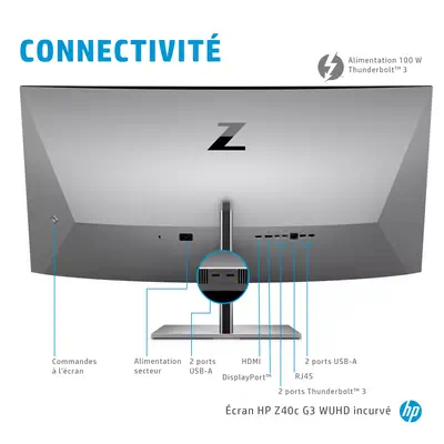 HP Z40c G3 40p UHD+ 21:9 aspect ratio HP - visuel 1 - hello RSE - Connectivité Internet fiable
