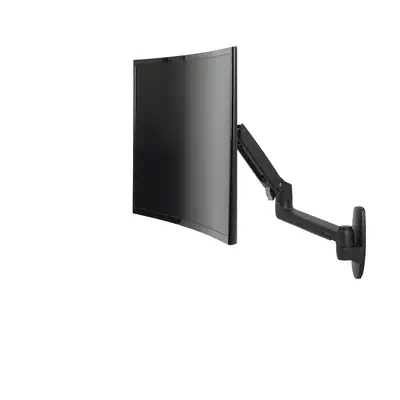 Ergotron LX Series LX Wall Monitor Arm 86,4 cm (34") Mur Noir - Accessoire ENI, TBI et VPI - visuel 1