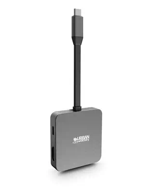 Urban Factory HUBEE LIGHT USB 3.2 Gen 1 (3.1 Gen 1) Type-C Gris - Station d'accueil pour portable - visuel 3