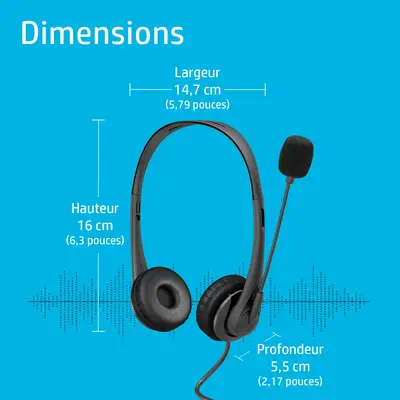 Casque stéréo USB HP G2 - Casque Micro - visuel 5