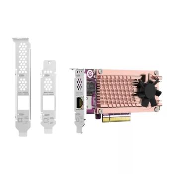 Achat QNAP Card QM2 series 2xPCIe 2280 M.2 SSD slots PCIe Gen3x8 1xAQC113C au meilleur prix
