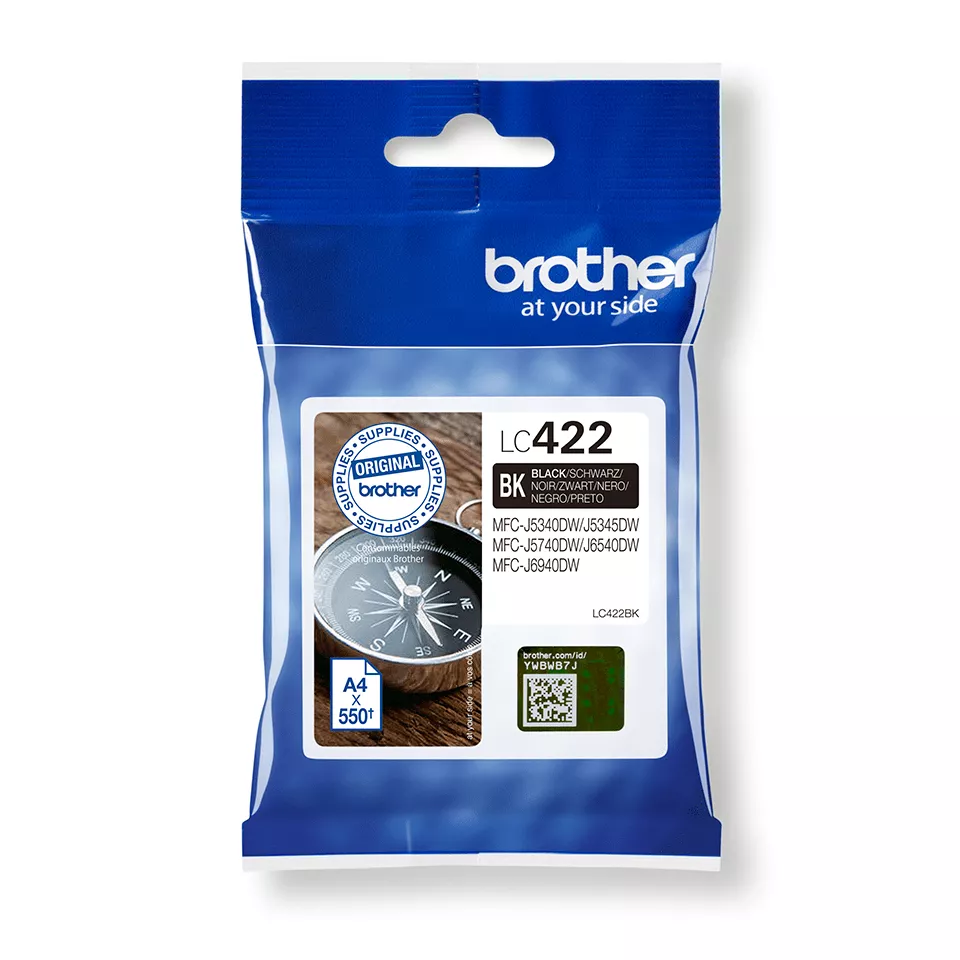 Vente Cartouches d'encre BROTHER LC422BK Ink Cartridge For BH19M/B Compatible