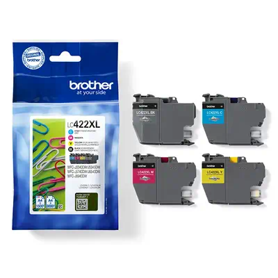 LC422XLVAL - Pack de cartouches d'encre originales pour Brother - visuel 1 - hello RSE - Fiabilité et qualité garanties