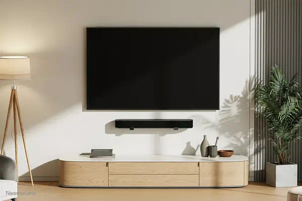 Neomounts AWL29-550BL1 Support mural pour vidéobar/barre de son - max 15 kg - universel - Support Fixe & Mobile - visuel 9