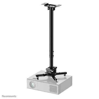 Neomounts CL25-550BL1 Support de plafond pour vidéoprojecteur - h74.5-114.5 cm - installation facile - Kits de support plafond - visuel 1