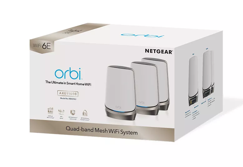 Achat NETGEAR ORBI AX11000 Quad-band WiFi 6E Mesh System sur hello RSE - visuel 3