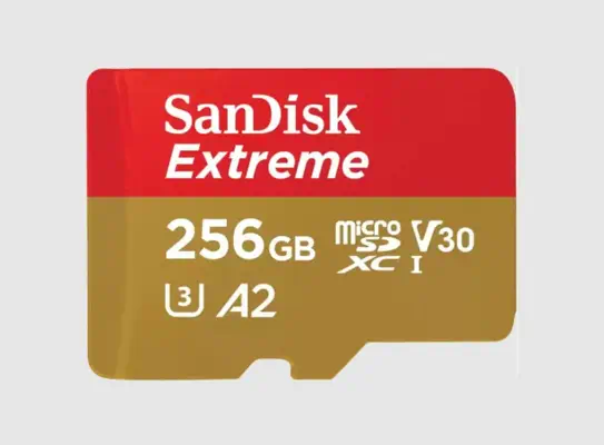 SanDisk Extreme 256 Go MicroSDXC UHS-I Classe 3 - Sandisk - Carte Mémoire - visuel 1