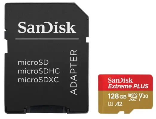 SanDisk Extreme PLUS 128 Go MicroSDXC Classe 10 - Sandisk - Carte Mémoire - visuel 1
