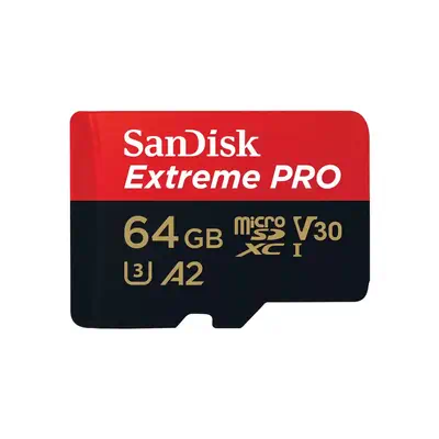 SanDisk Extreme PRO 64 Go MicroSDXC UHS-I Classe 10 - Sandisk - Carte Mémoire - visuel 1