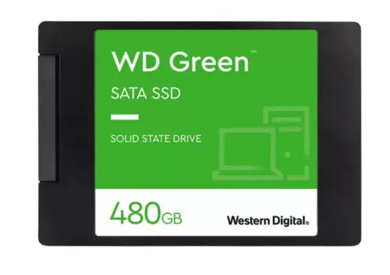 Western Digital Green WDS480G3G0A 480 Go 2.5" Série Western Digital - visuel 1 - hello RSE - Consommation d'énergie réduite