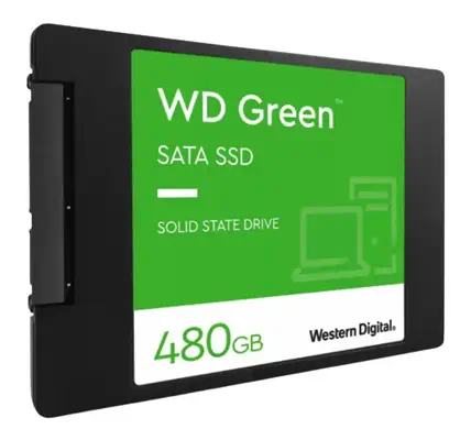 Western Digital Green WDS480G3G0A 480 Go 2.5" Série Western Digital - visuel 1 - hello RSE - Basse température et silencieux