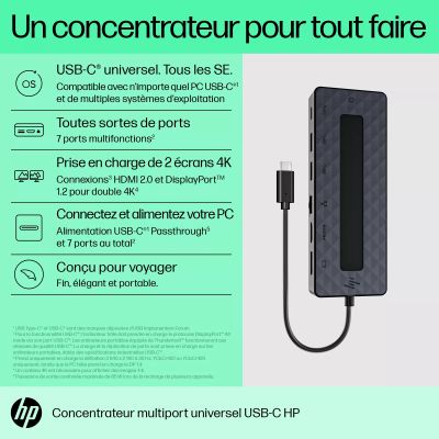 Vente HP Universal USB-C Multiport Hub HP au meilleur prix - visuel 10