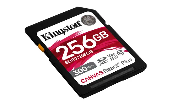 256GB Canvas React Plus SDXC UHS-II 300R/260W U3 V90 for Full HD/4K/8K - Kingston - Carte Mémoire - visuel 2