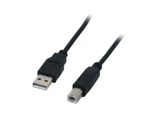 MCL Câble compatible USB 2.0 type A / B mâle - 1.80m Noir - Câble USB - visuel 1