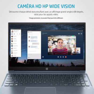 HP Pavilion 15-eg0121nf HP - visuel 1 - hello RSE - Caméra HD HP Wide Vision