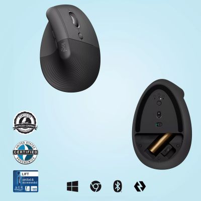 Vente LOGITECH Lift Vertical Ergonomic Mouse Vertical mouse Logitech au meilleur prix - visuel 6