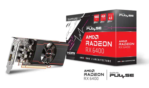 Sapphire PULSE 11315-01-20G carte graphique AMD Radeon RX 6400 4 Go GDDR6 - Carte graphique - visuel 8