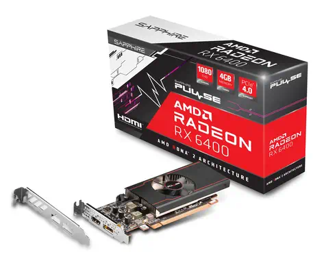 Sapphire PULSE 11315-01-20G carte graphique AMD Radeon RX 6400 4 Go GDDR6 - Carte graphique - visuel 7