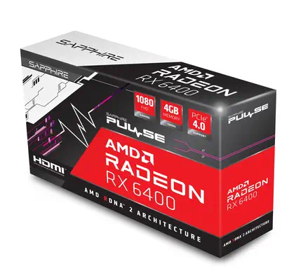 Sapphire PULSE 11315-01-20G carte graphique AMD Radeon RX 6400 4 Go GDDR6 - Carte graphique - visuel 6