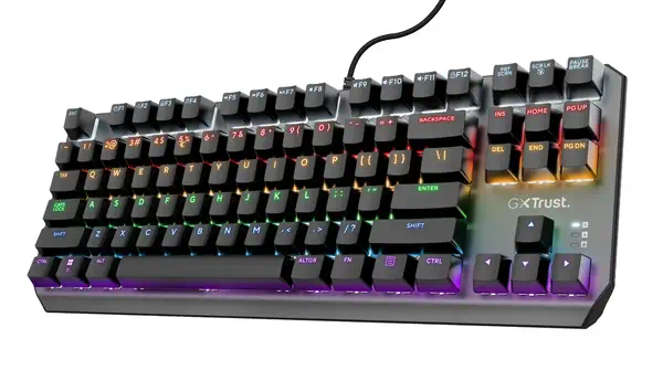 Trust GXT 834 Callaz TKL clavier Jouer USB AZERTY Français Noir - Clavier - visuel 1