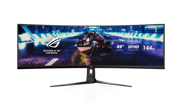 ASUS ROG Strix XG49VQ écran plat de PC 124,5 cm (49") 3840 x 1080 pixels Full HD Ultra large LED Noi - Asus - Ecran Ordinateur - visuel 1
