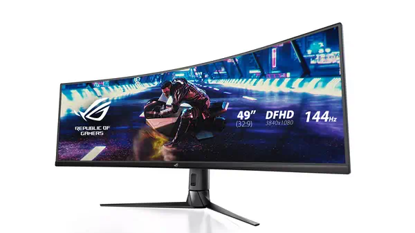 ASUS ROG Strix XG49VQ écran plat de PC 124,5 cm (49") 3840 x 1080 pixels Full HD Ultra large LED Noi - Asus - Ecran Ordinateur - visuel 4