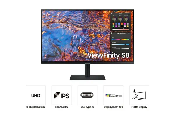 Samsung LS32B800PXU écran plat de PC 81,3 cm (32") 3840 x 2160 pixels 4K Ultra HD LCD Noir - Ecran Ordinateur - visuel 3