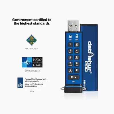 iStorage datAshur Pro USB3 256-bit 32GB - Clé USB - visuel 5